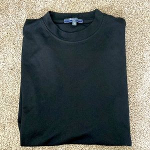 VTG Bassiri Uomo mens sz L black short sleeve tshirt viscose & microfiber blend